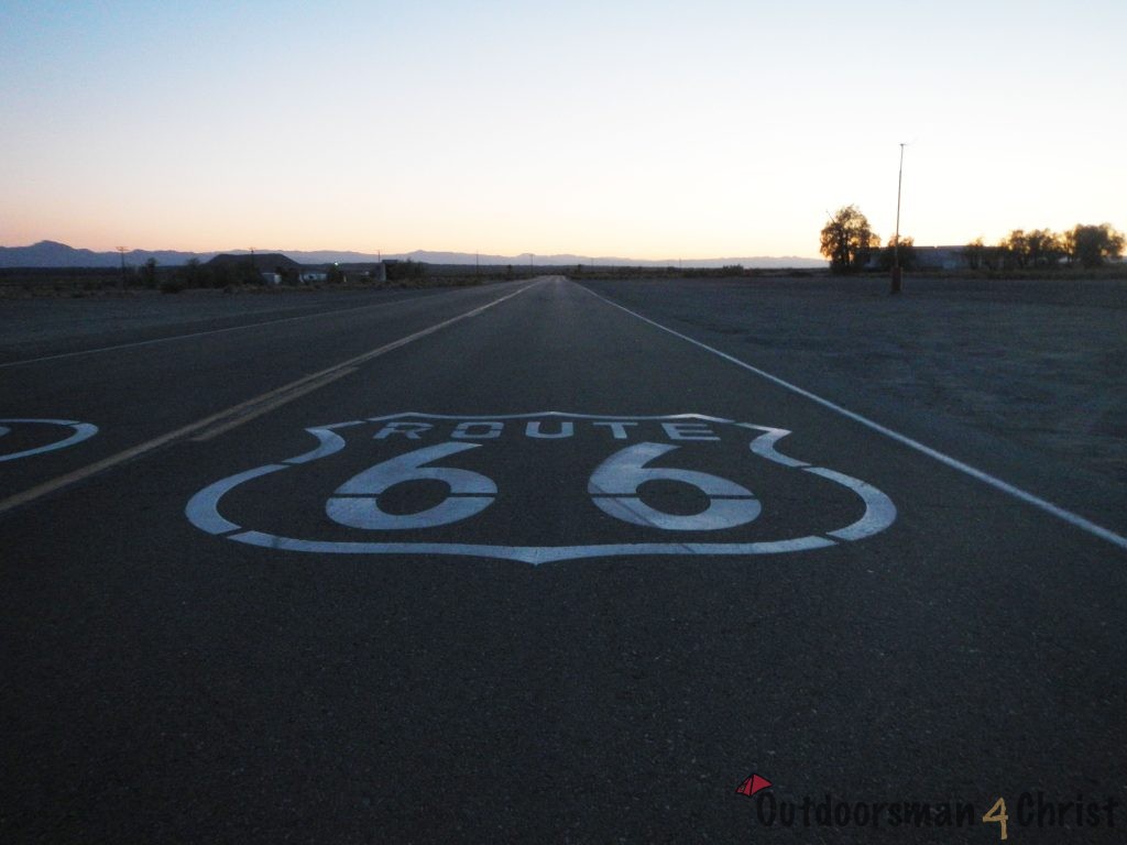 route 66 road marking